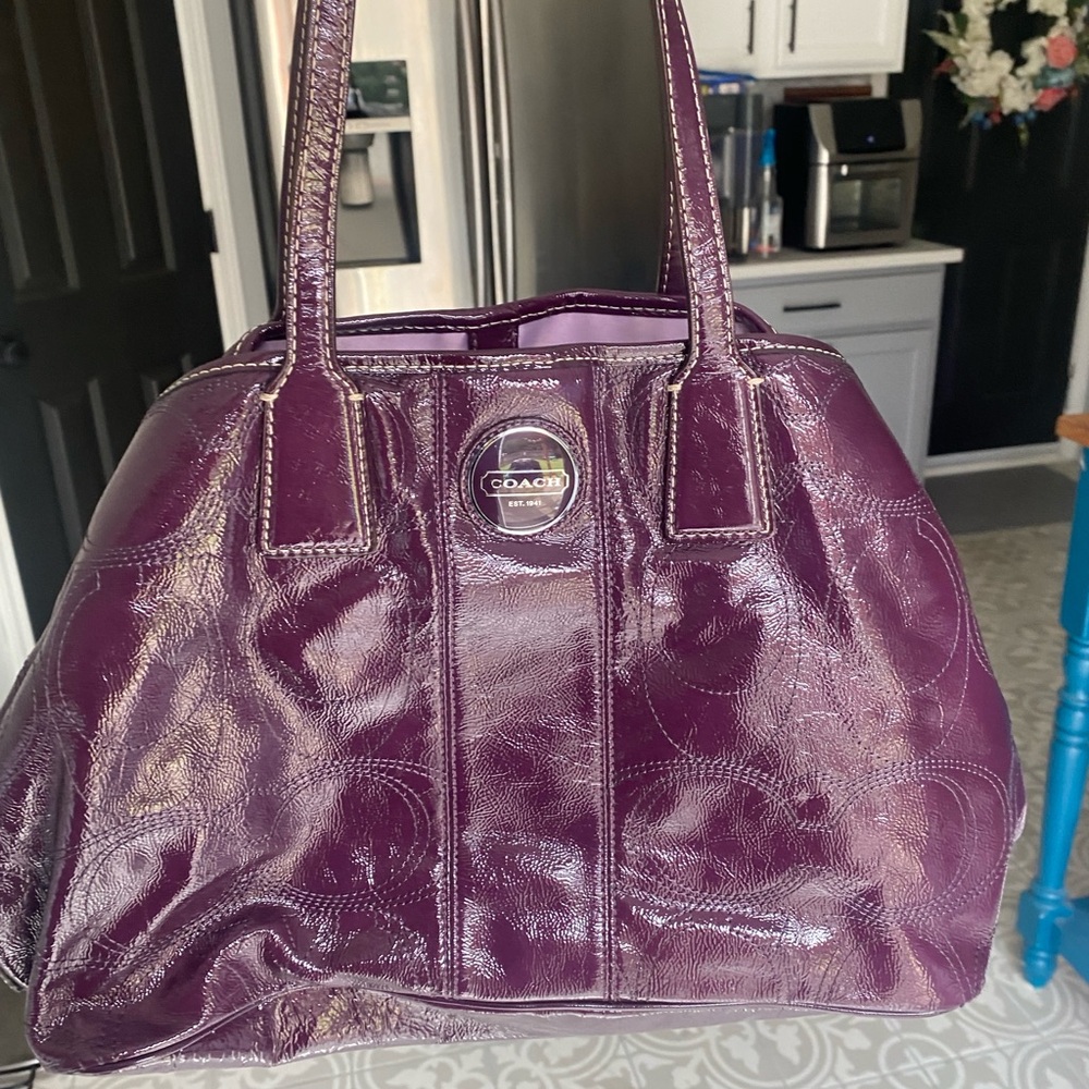 Coach Purple Shoulder Bag